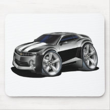 Carro 2010-11 Preto-Branco de Camaro Mousepad