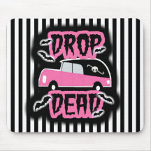 Carro fúnebre do morto da gota mousepads
