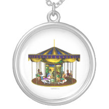 Carrossel dourado bijuteria