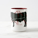 Carta do carniceiro da carne - carne saboroso deli caneca