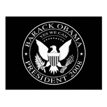 Cartão 2008 presidencial do selo de Barack Obama Cartao Postal