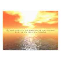 Cartão alaranjado inspirado do por do sol cartões de visita