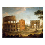 Cartão antigo de Roma Colosseum Cartao Postal