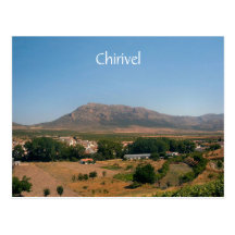 Cartão bonito de Chirivel, Almeria, espanha Cartão Postal
