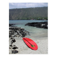 Cartão cénico da praia do paddleboard havaiano cartoes postais