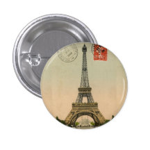 Cartão chique francês de Paris da torre Eiffel do  Botons