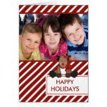 Cartão com fotos BONITO da família do Feliz Natal 