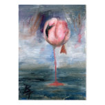 Cartão da arte do flamingo ACEO Modelo Cartoes De Visitas