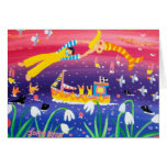 Cartão da arte: Serenade de Snowdrop. Sereia postais