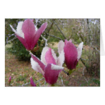 Cartão da árvore de tulipa