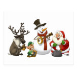 Cartão da banda de jarro do Natal Cartao Postal