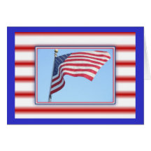 Cartão da bandeira americana