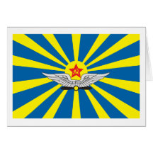 Cartão da bandeira da força aérea de URSS