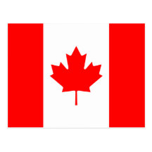 Cartão da bandeira de Canadá Cartao Postal