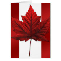 Cartão da bandeira de Canadá do cartão de Canadá