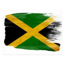 Cartão da bandeira de Jamaica Cartao Postal