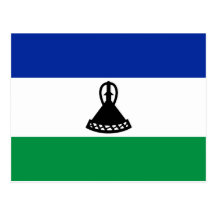 Cartão da bandeira de Lesotho Cartao Postal