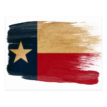 Cartão da bandeira de Texas Cartões Postais