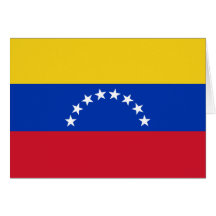 Cartão da bandeira de Venezuela