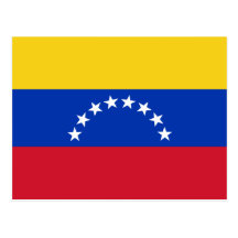 Cartão da bandeira de Venezuela Cartoes Postais