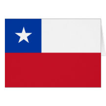 Cartão da bandeira do Chile