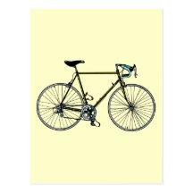 Cartão da bicicleta cartoes postais
