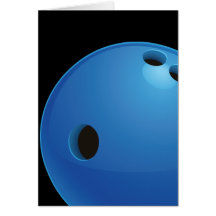 Cartão da bola de boliche