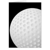 Cartão da bola de golfe