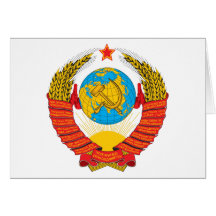Cartão da brasão de URSS