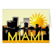 Cartão da cidade de MIAMI grande