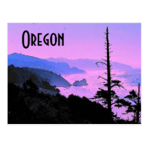 Cartão da costa de Oregon Cartoes Postais