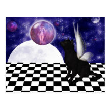 Cartão da fantasia do CAT Cartão Postal