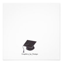 Cartão da graduação convite personalizado