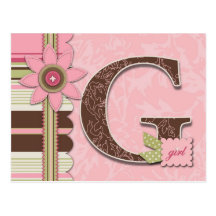 Cartão da menina de G Cartão Postal