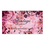 Cartão da nomeação do grunge do vintage cartões de visita