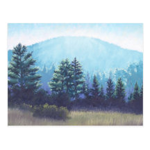 Cartão da paisagem da montanha de Vermont Cartões Postais