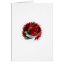 Cartão da rosa vermelha