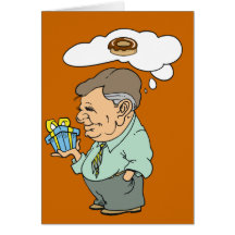 Cartão da rosquinha do pai