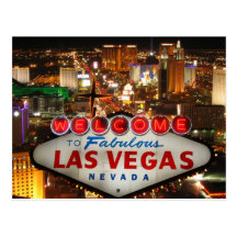 Cartão da tira de Las Vegas Cartões Postais