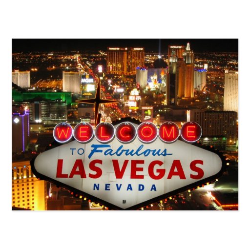 Cartão da tira de Las Vegas Cartões Postais