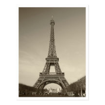 Cartão da torre Eiffel Cartoes Postais
