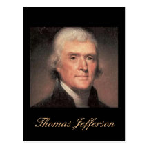 Cartão das citações de Jefferson Cartões Postais