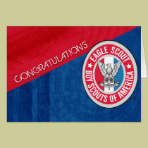 Cartão das felicitações de Eagle Scout cartões
