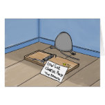 Cartão de aniversário engraçado do rato