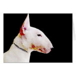 Cartão de bull terrier