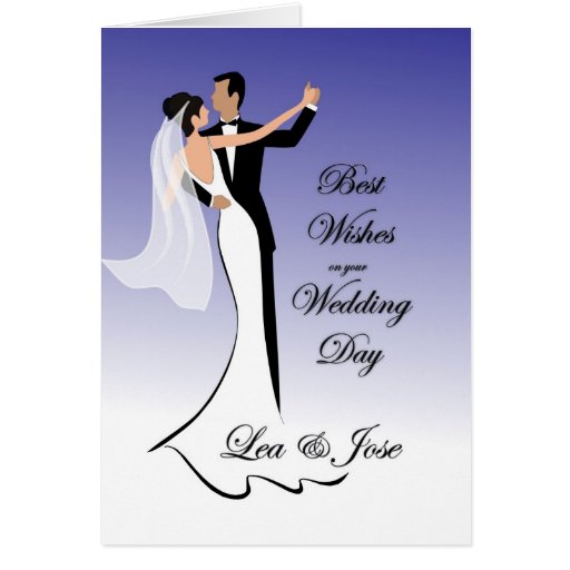 Cartão de casamento de dança do casal para Lea-Jos