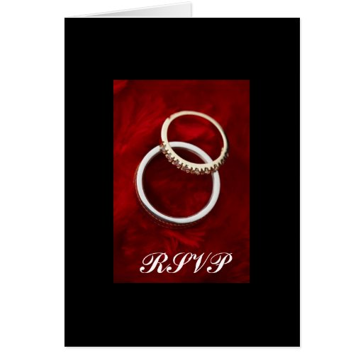 Cartão de casamento de RSVP