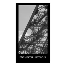 Cartão de indústria da construção modelos cartoes de visita