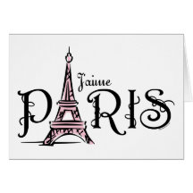 Cartão de J'aime Paris