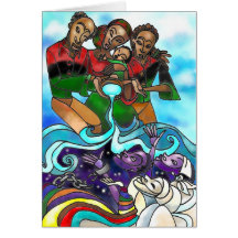 Cartão de Kwanzaa do "Libation"